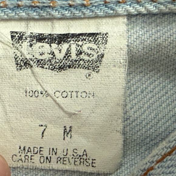 Levi’s VTG 80s Mom Button Fly Jeans Light Wash Tapered USA Women Size XS… - Picture 11 of 15